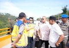 Bupati Solok Bersama Andre Rosiade Tinjau Pembangunan Jembatan dan Jalan Nasional Alahan Panjang–Surian